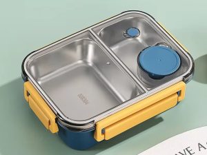 MSEVC 850ml Portable Lunch Boxes for Children Adults Thermo Soup Bento Box Stainless Steel Insulated Heating Food Storage Container