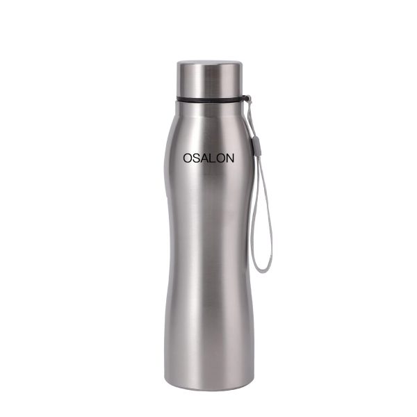 MSEVC High Quality 1000ml Stainless Steel Sport Water Bottle Single-layer Rugged Water Cup Metal Flask Drinkware Camping Sports Gym